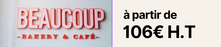 Enseignes en relief PVC imprimées en quadrichromie