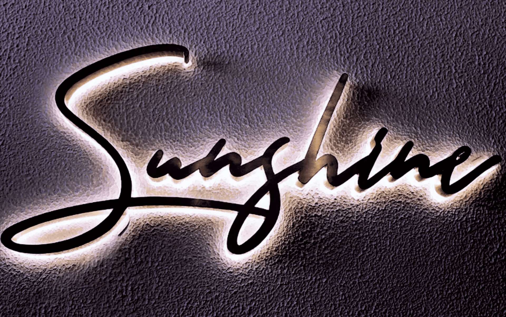 Enseigne lumineuse pour salles de sport 15 logo lumineux sunshine