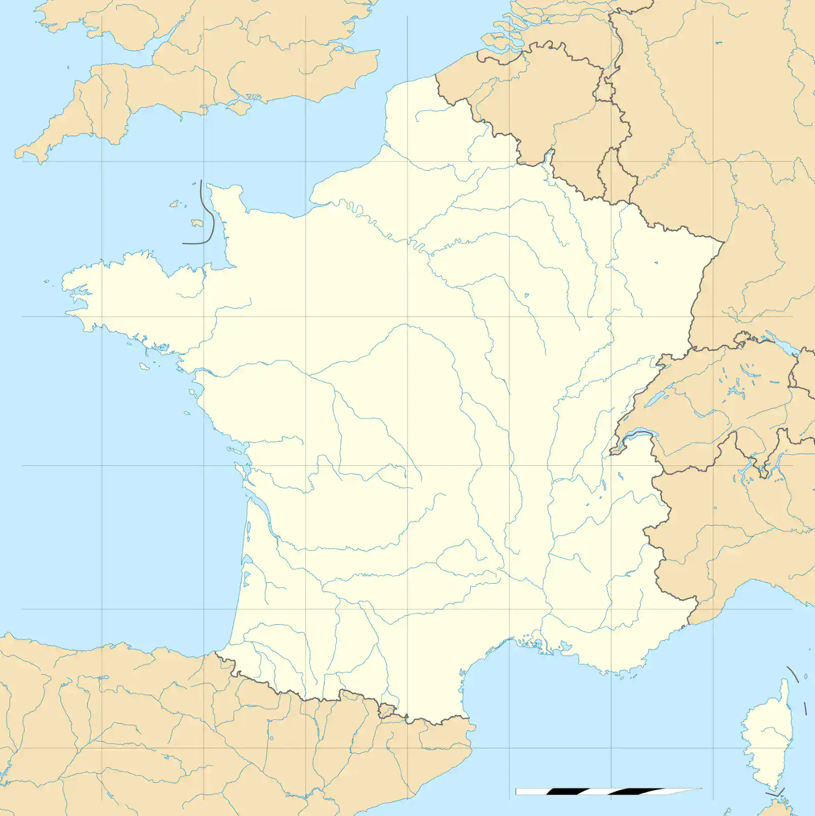 Contour de la France métropolitaine