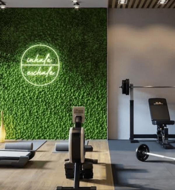 4 logo mur vegetal salles de sport